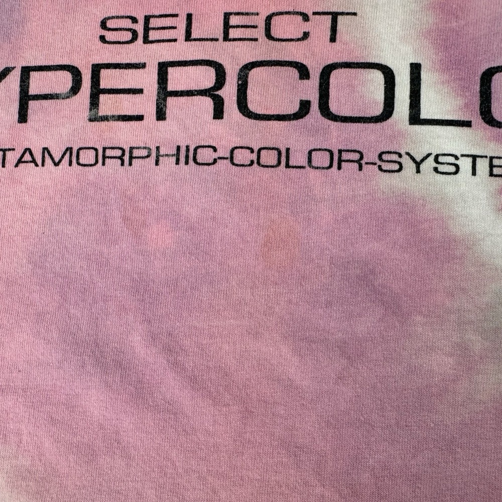 Vintage 90s Generra Hypercolor Heat Sensitive Tie Dye T-Shirt Made In USA XL - Picture 9 of 13